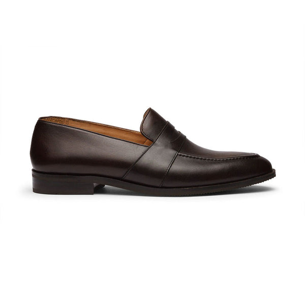 Brown Full Penny Strap Loafers