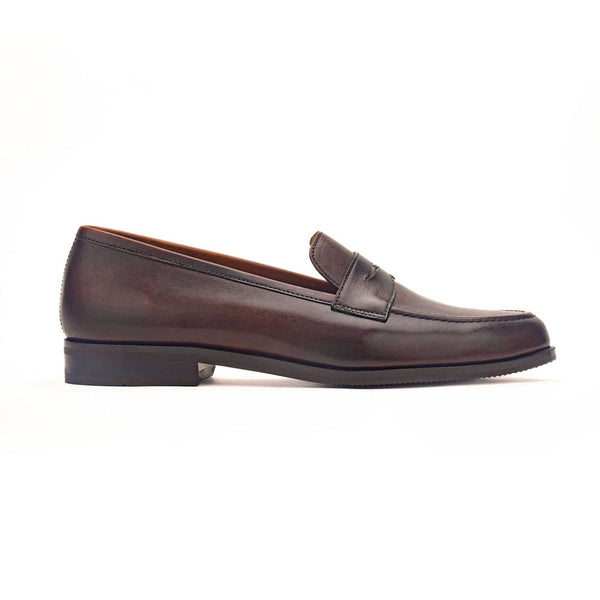 Brown Short Tounge Penny Loafers