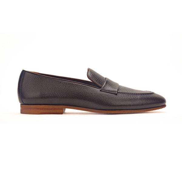 Brown Unlined Penny Strap Loafer