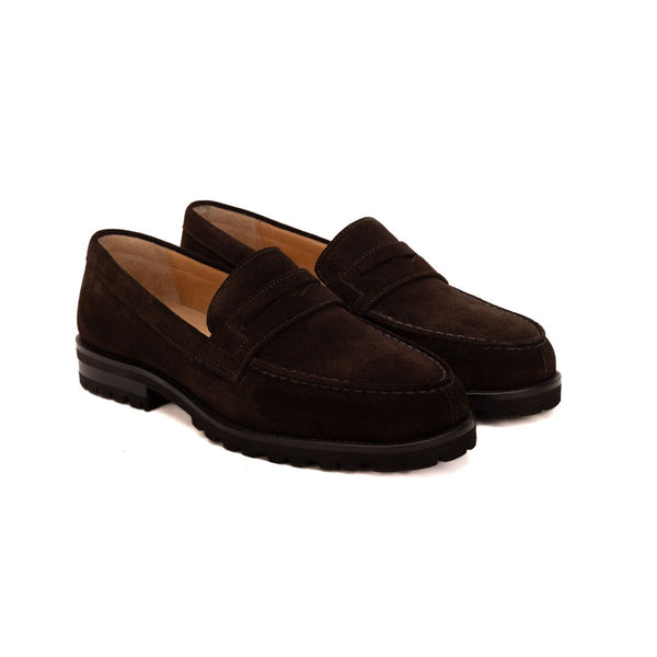 Split Toe Penny Loafer With Hand-Stitched Apron