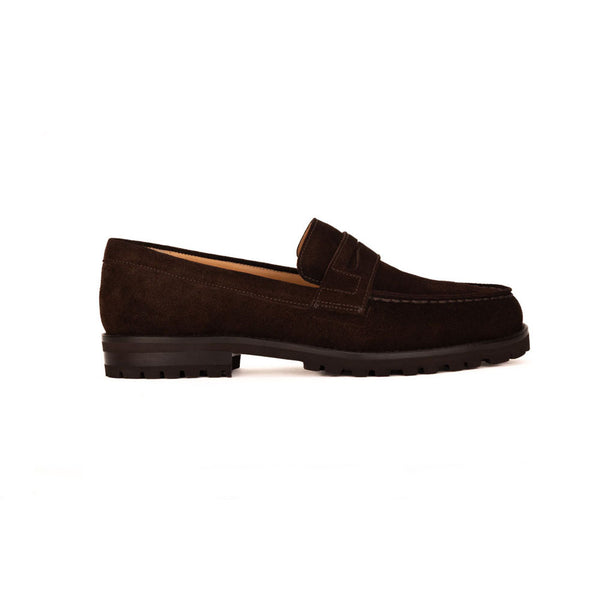 Split Toe Penny Loafer With Hand-Stitched Apron