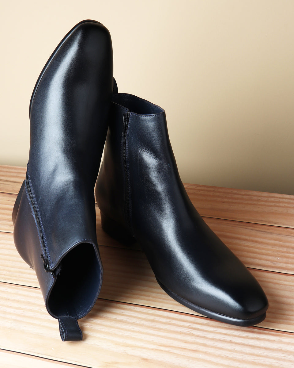 Llife】SLIGHT SQUARE ZIP BOOTS 43