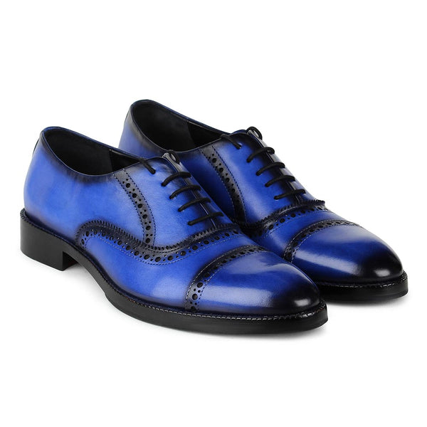 Royal blue clearance oxford shoes