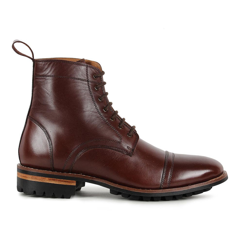 Brown Captoe Goodyear Welted Boots