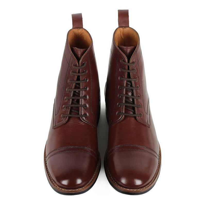 Brown Captoe Goodyear Welted Boots