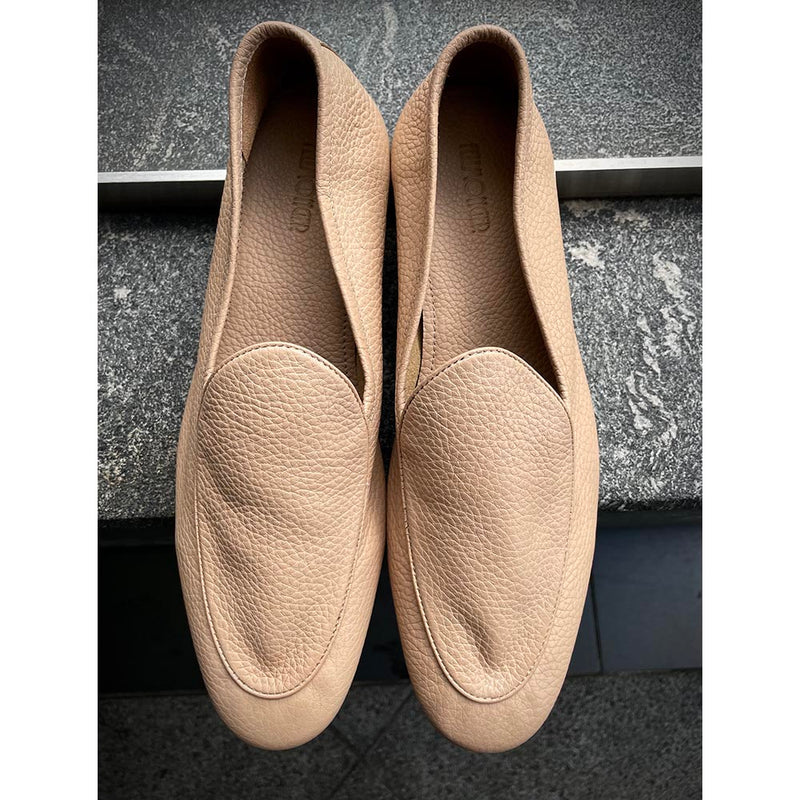 Beige Unlined Supersoft City Belgian Loafers