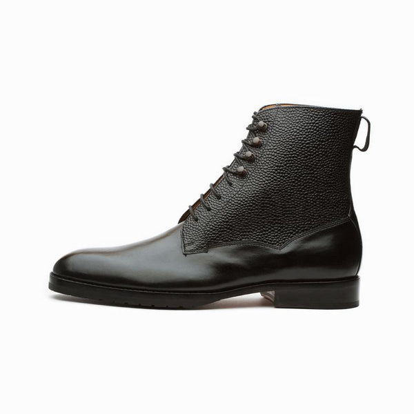Black derby cheap boots