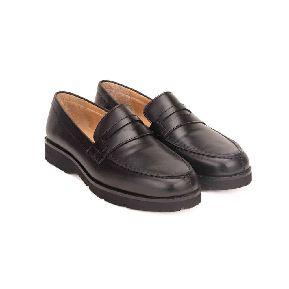 Split Toe Penny Loafer With Hand-Stitched Apron - Main Image
