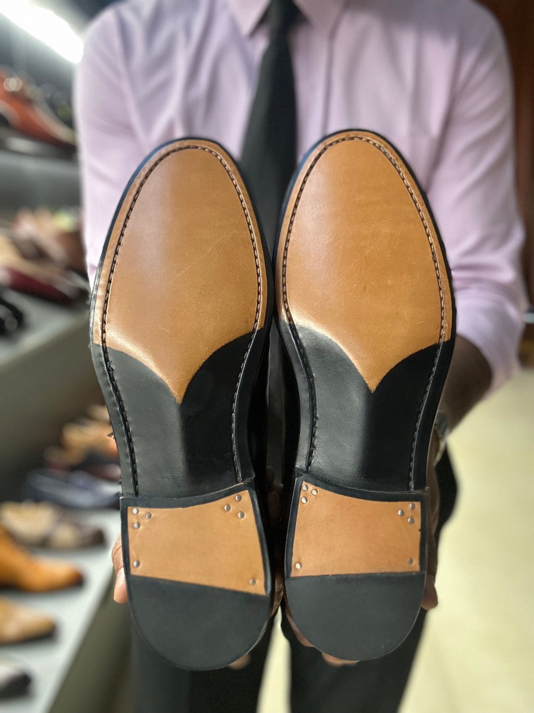 Rubber Sole Leather Dress Shoes In Rain Rubber Sole Suede In The