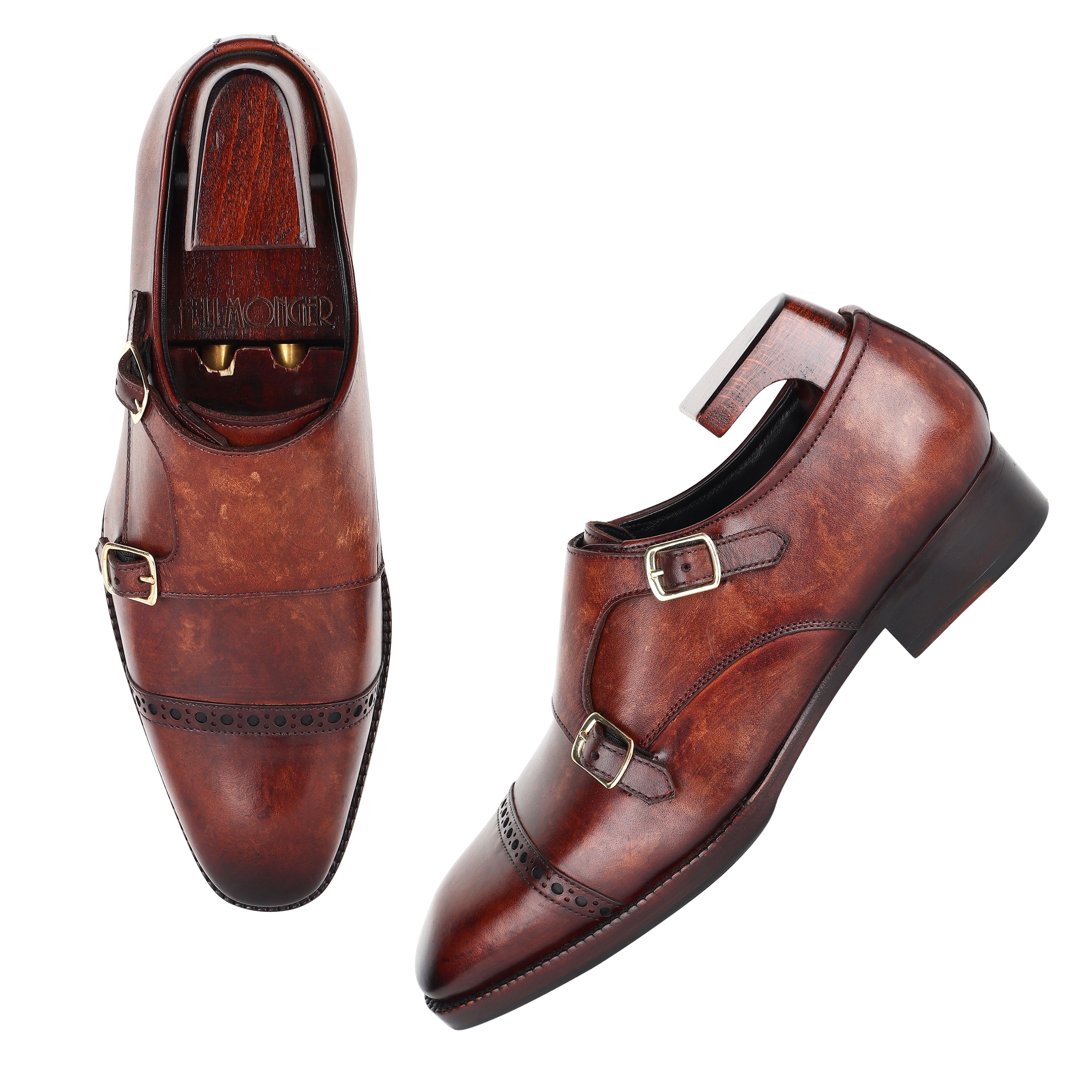 Buy Men's Leather Monk Strap Shoes Online at Best Price in India ...