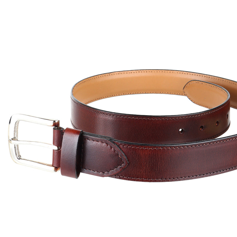 Brown Patina Leather Belt