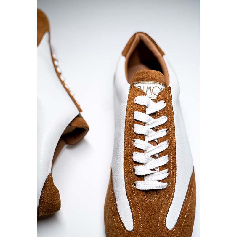 Tan + White Ultraflex Sneakers