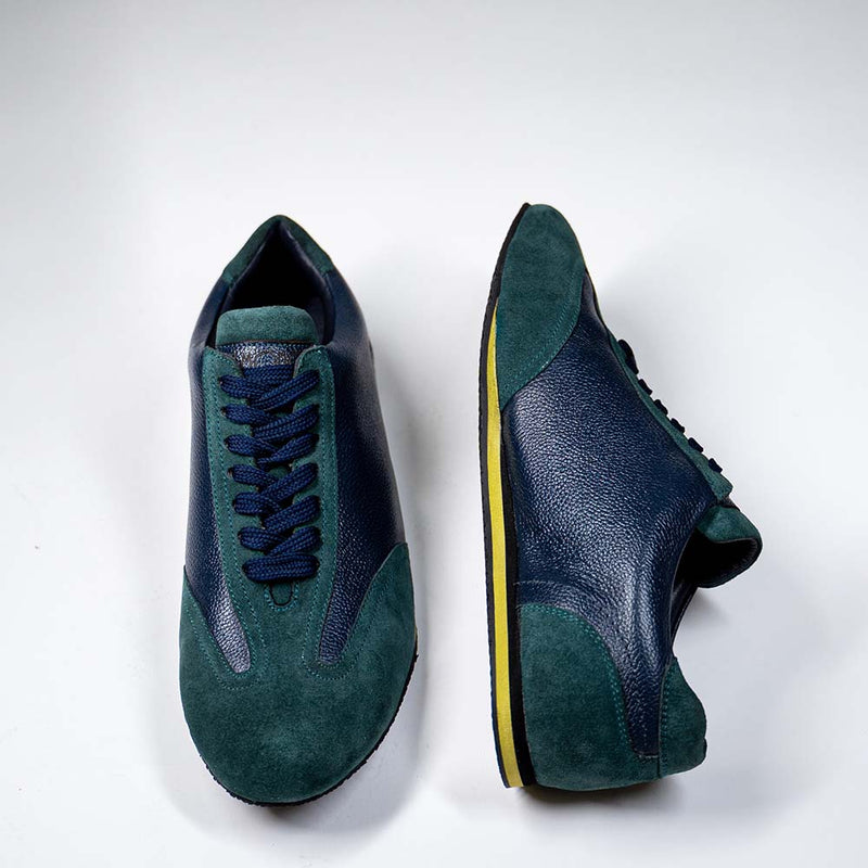 Green + Navy Ultraflex Sneakers