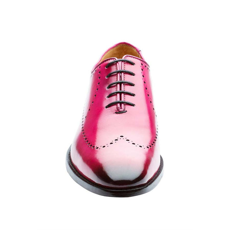 Pink Longwing Punched Oxfords