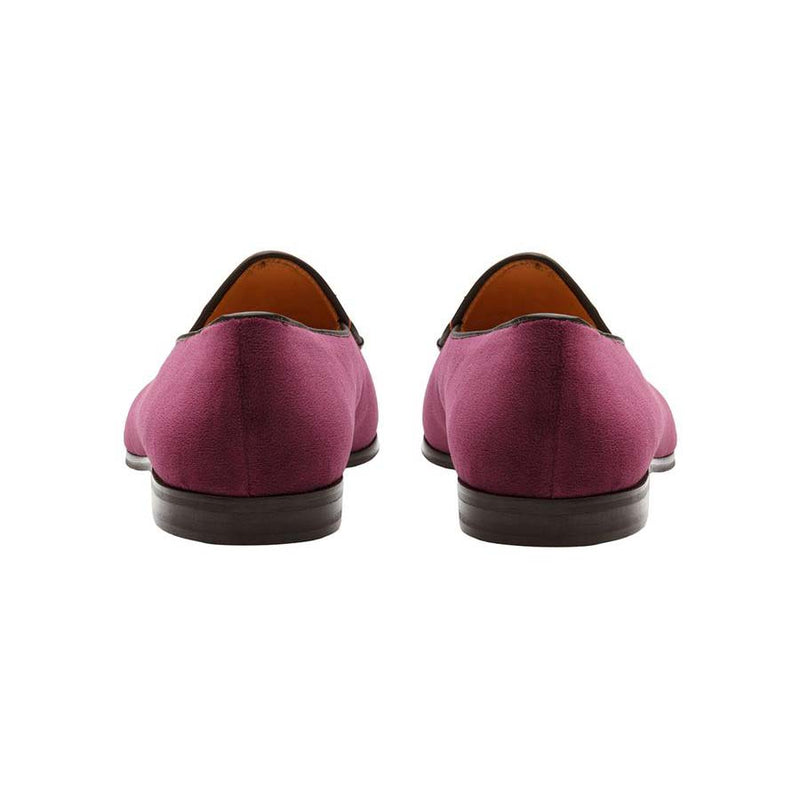 Purple Velvet Belian Bowtie Loafers