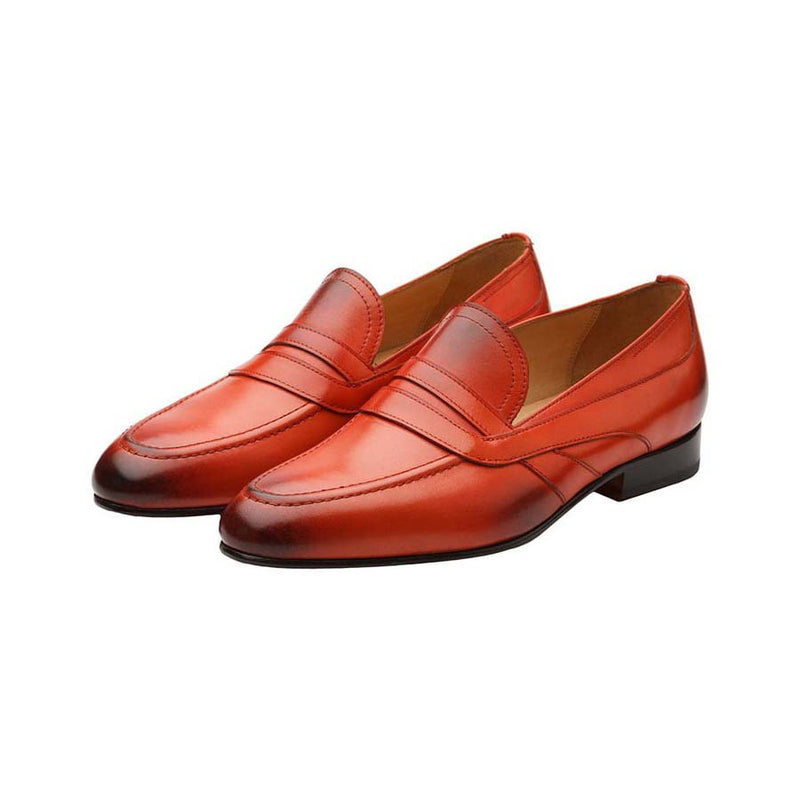 Red Saddle Loafers