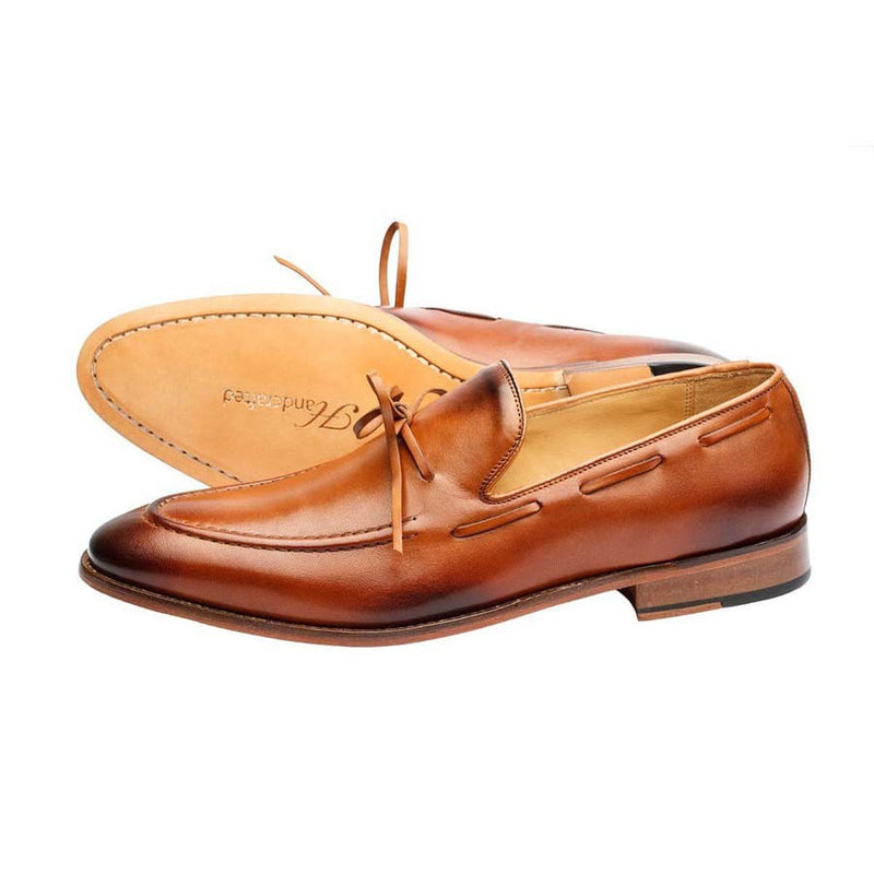 Tan Knot Loafers