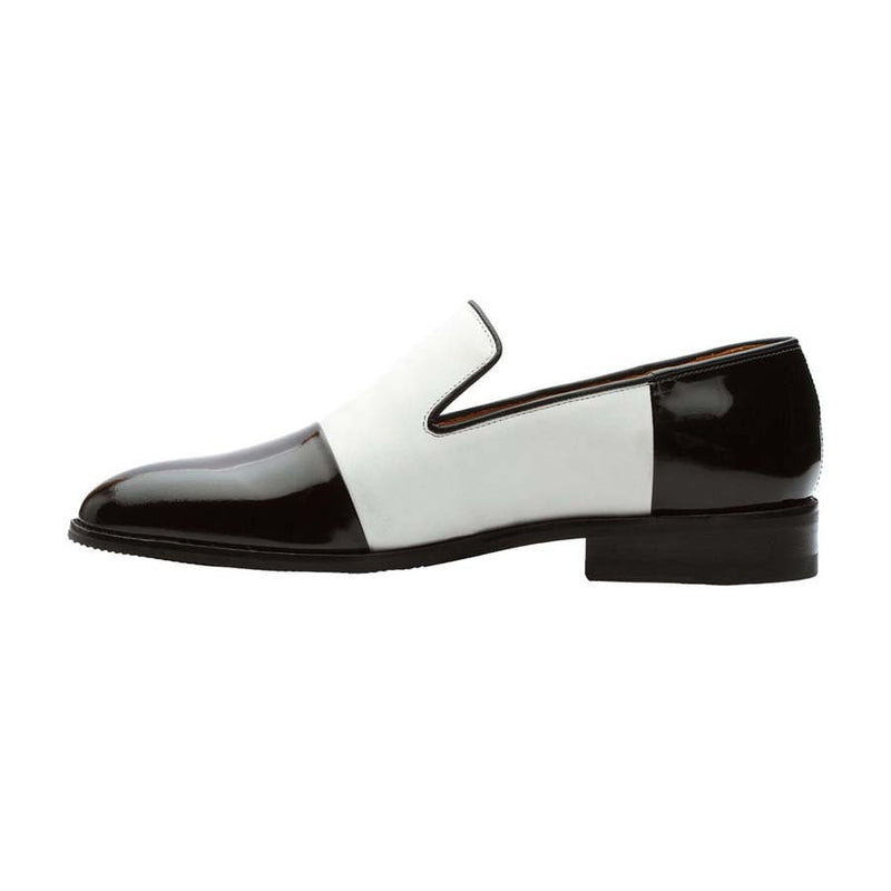 White + Black combination Spectator Loafers