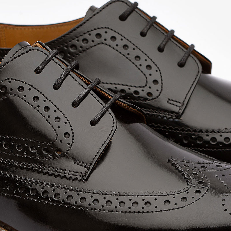 Black Wingtips with Blue Chunky sole