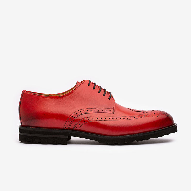 Red Derby with Chunky sole