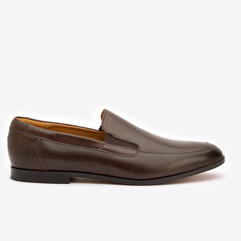 Brown Elasticated Loafers