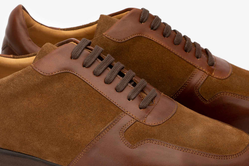 Brown Combination Court Sneaker