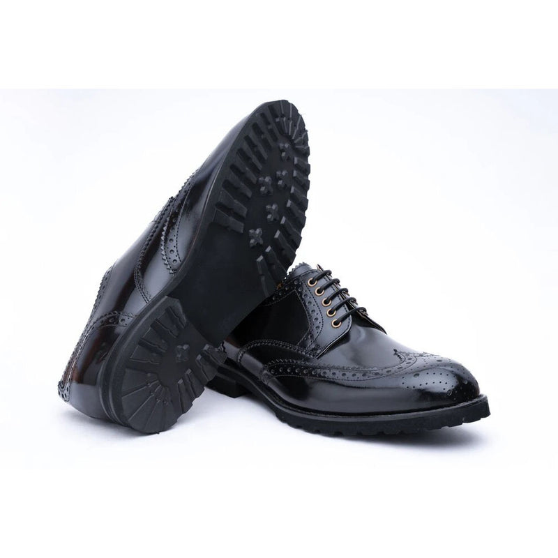 Black Brushed All Day Brogues