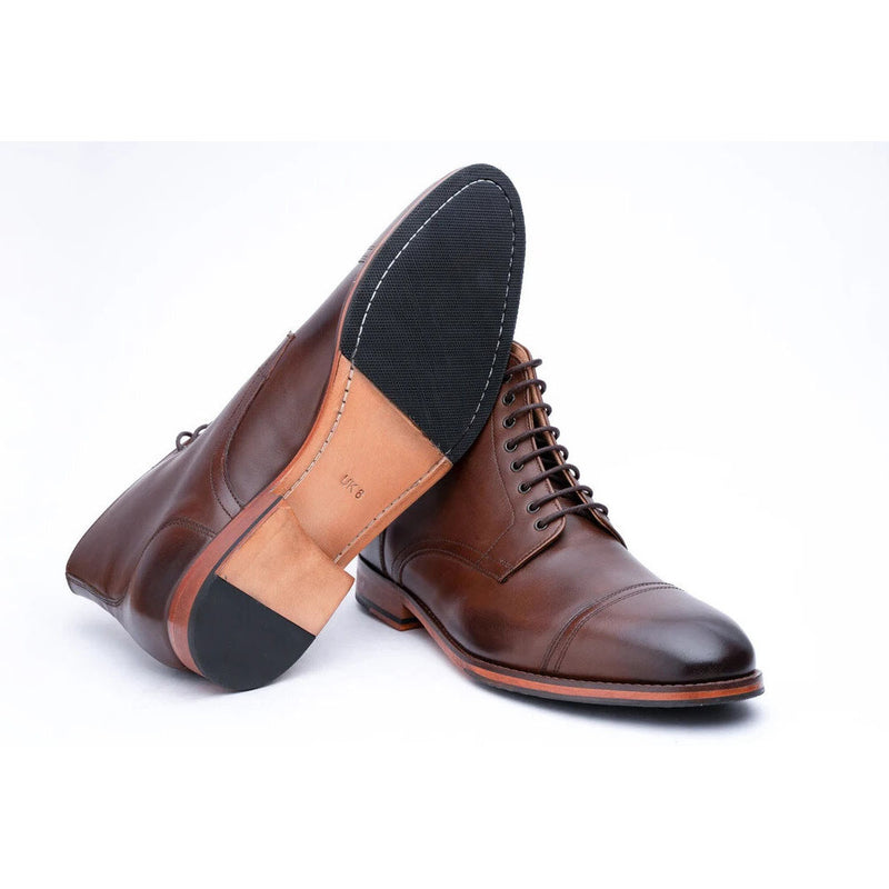 Brown Classic Captoe Boots