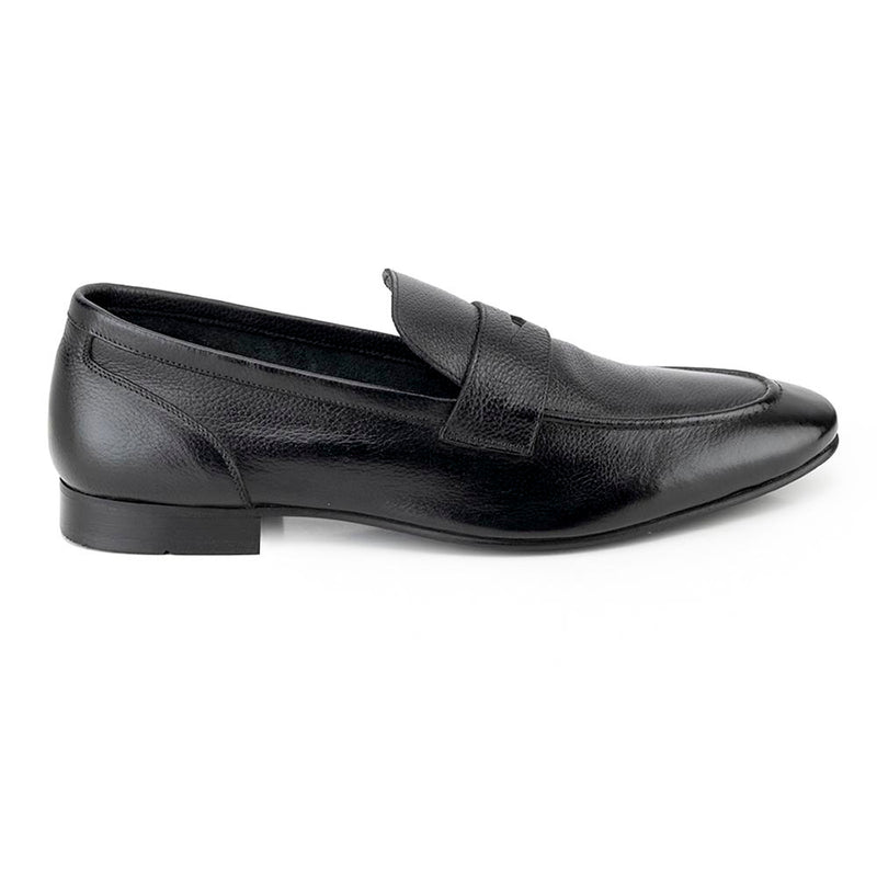 Black Flexible Extra Soft Penny Loafers