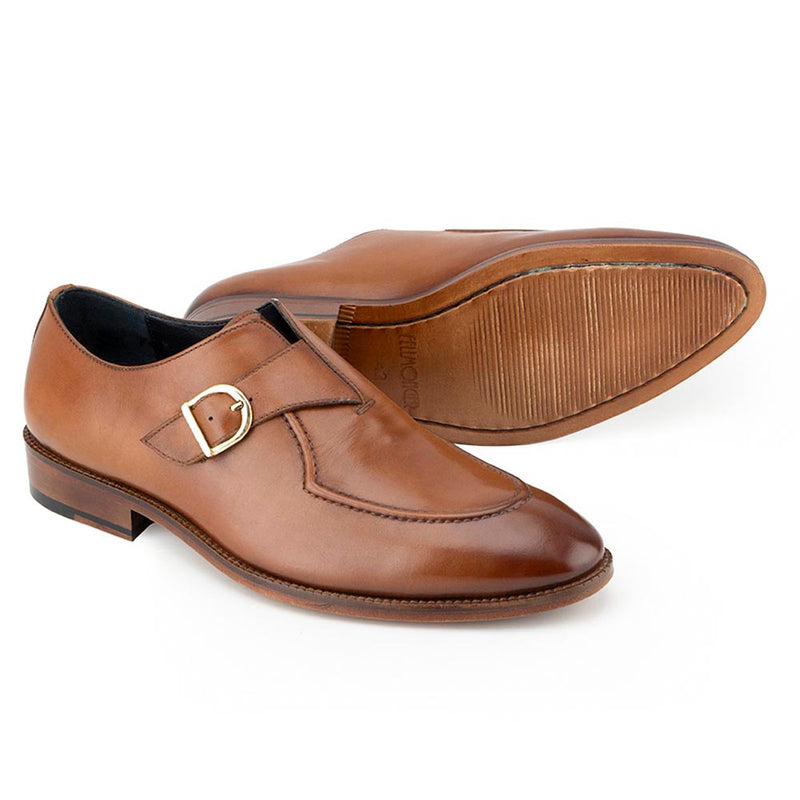 Tan Classic Welted Single Monk
