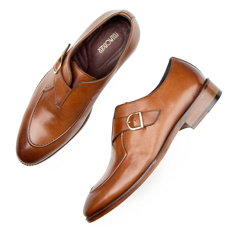 Tan Classic Welted Single Monk