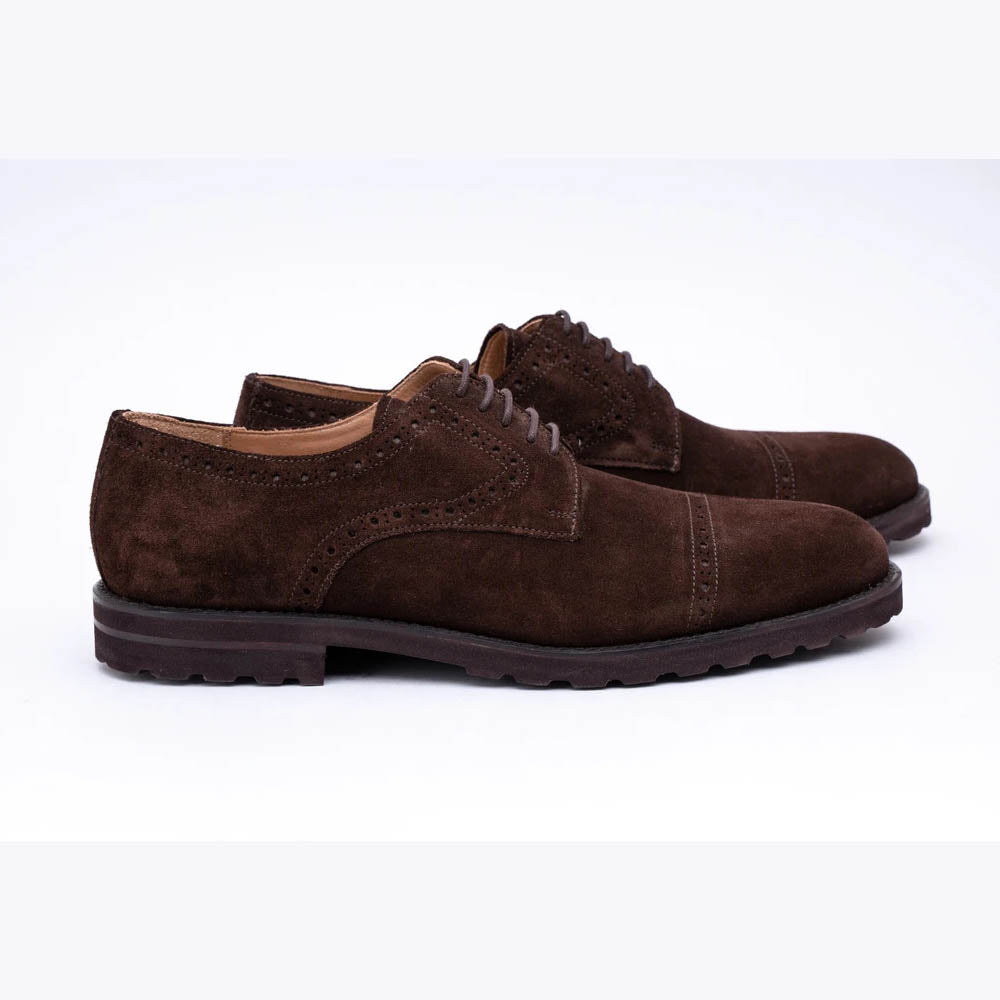Brown Suede Extralightweight Derby – FELLMONGER