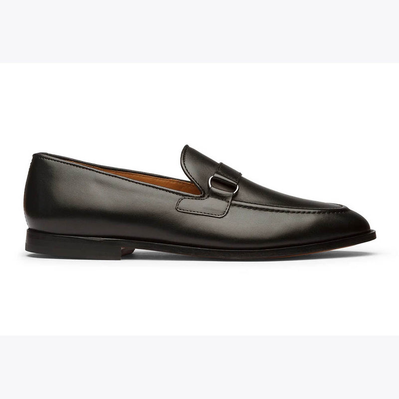 Black Apron Trim Loafers