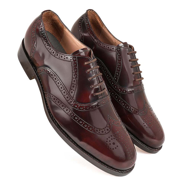 Burgundy Museum Calf Goodyear Welted Oxfords