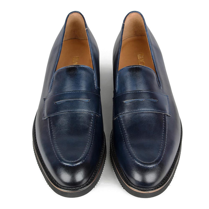Navy Blue Lightweight Penny Loafers