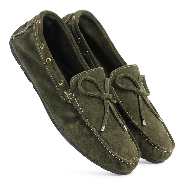 Olive Green Unlined Supersoft Driving Loafers