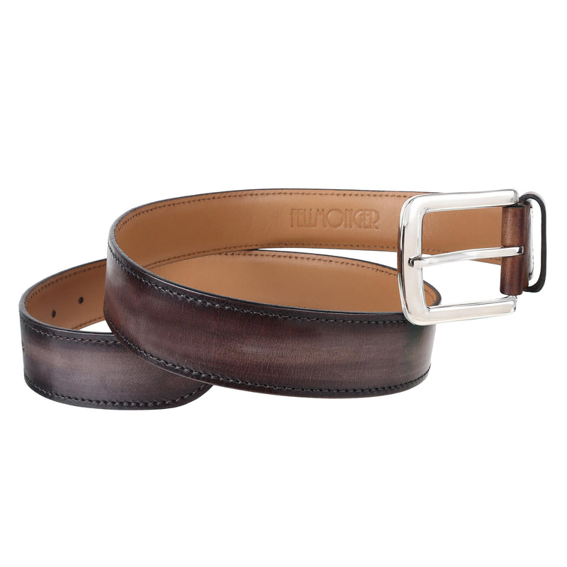 Combo- Charcoal Grey Patina Boot + Belt