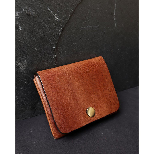 Vintage Buff Brown Leather Wallet