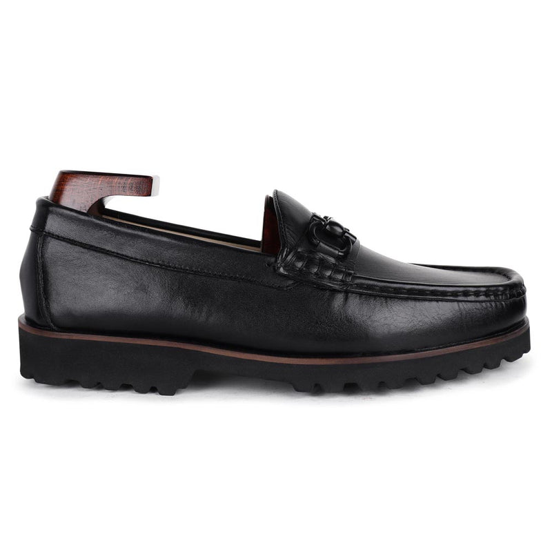 Black Horsebit Loafers With Extralight Sole