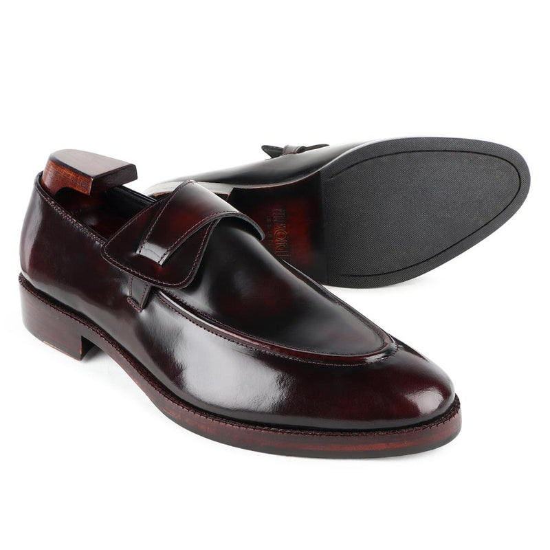 Brushed Burgundy Butterfly Classic Loafers