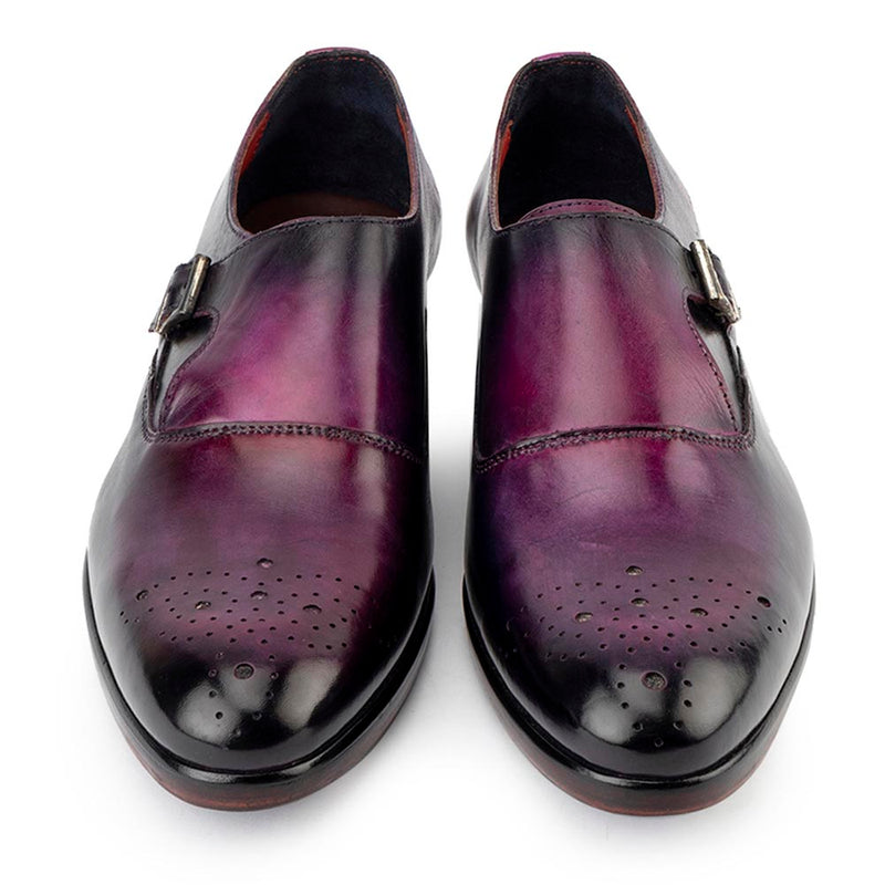 Purple Patina Glossed Single Monk Strap