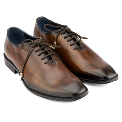 Brown Hand Brushed Patina Wholecut