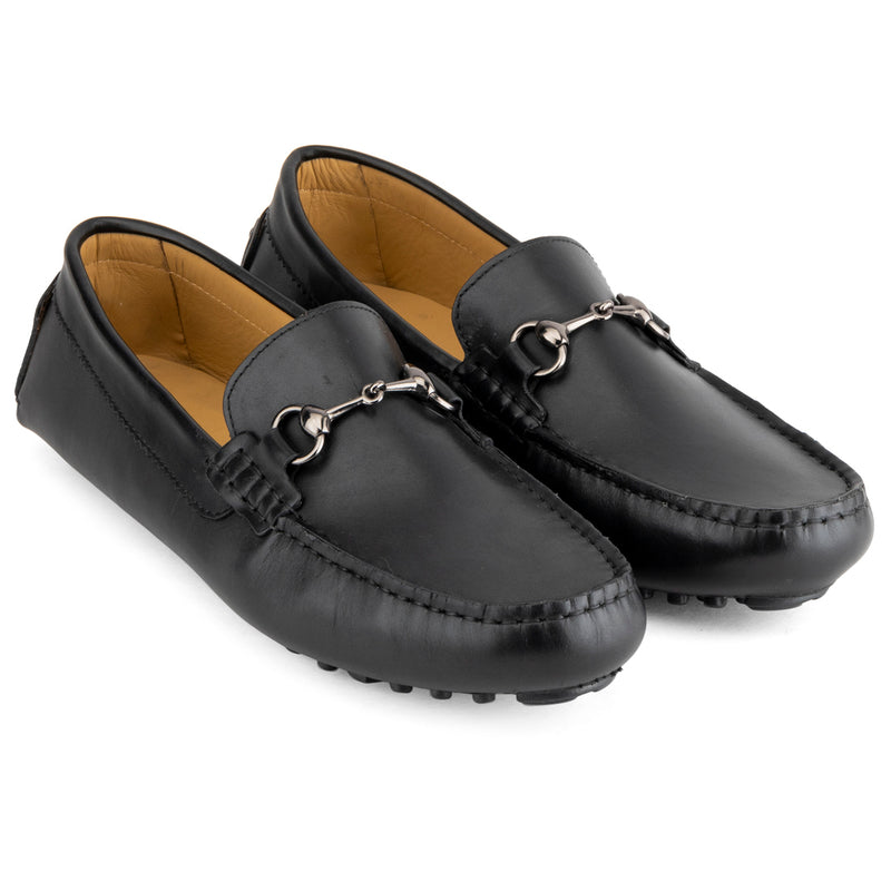 Black Classic Buckle loafers