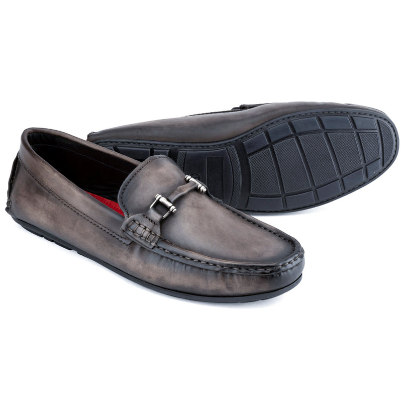 Steel Grey Patina Loafers